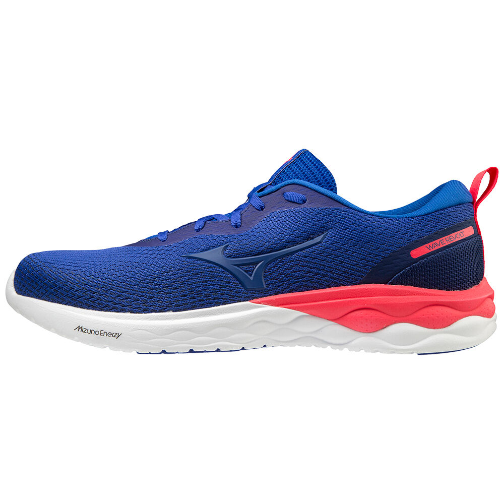 Mizuno Men's Wave Revolt Running Shoes Blue/Pink (J1GC208170-NVJ)